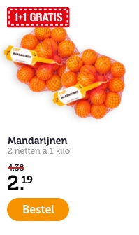 1 + 1 GRATIS | Mandarijnen | 2 netten à 1 kilo