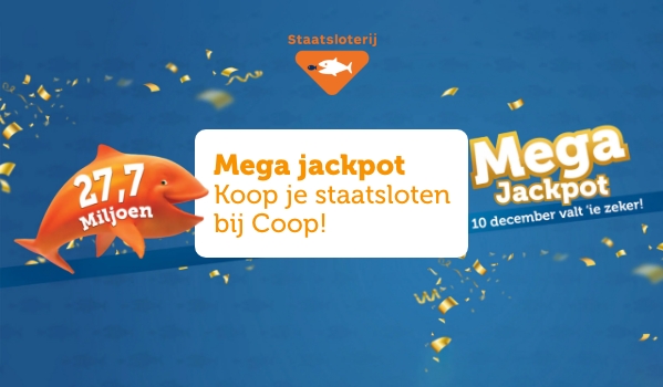 Mega jackpot | Koop je staatsloten bij Coop!