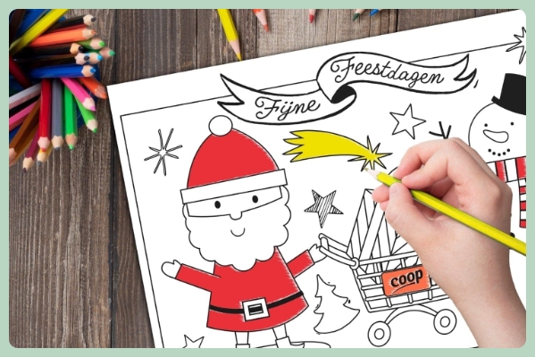 Gezellig kleuren tijdens de feestdagen