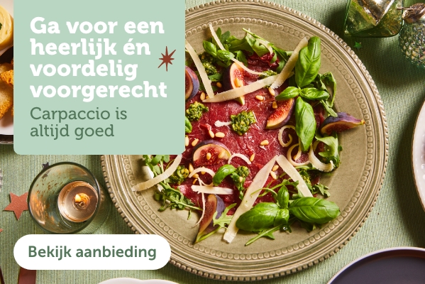 Ga voor een heerlijk én voordelig voorgerecht | Carpaccio is altijd goed | Bekijk aanbieding