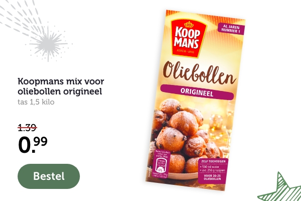 Koopmans mix voor oliebollen origineel | pak 500 gram | 0.99 | Bestel