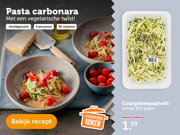 Pasta Carbonara met een vegetarische twist! | Bekijk recept