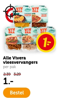 Alle Vivera vleesvervangers | per pak | 1.- | Bestel