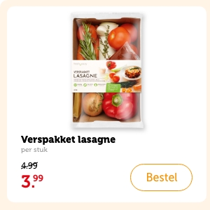 Verspakket lasagne | per stuk | 3.99 | Bestel