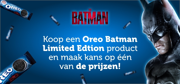 Koop een Oreo Batman Limitied Edition product en maak kans!