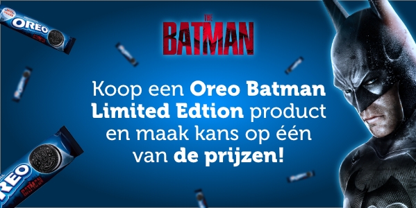 Koop een Oreo Batman Limitied Edition product en maak kans!