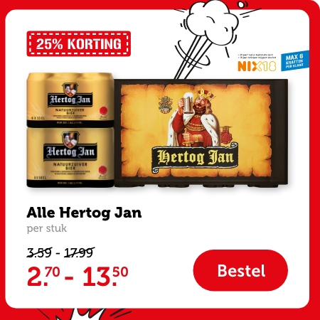 Alle Hertog Jan | per stuk | 2.70 - 13.50 | Bestel