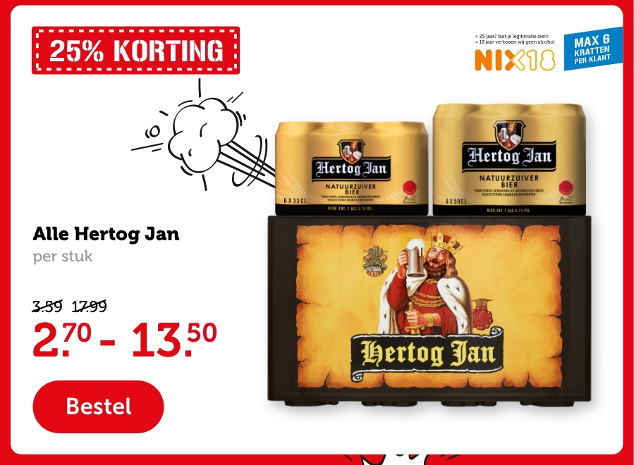 Alle Hertog Jan | per stuk | 2.70 - 13.50 | Bestel