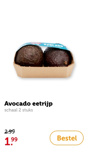 Avocado eetrijp | schaal 2 stuks | 1.99 | Bestel