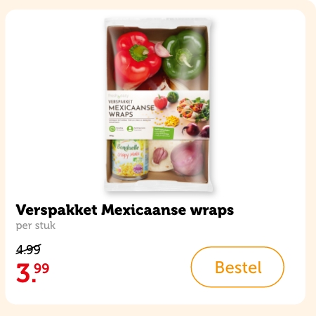 Verspakket Mexicaanse wraps | per stuk | 3.99 | Bestel