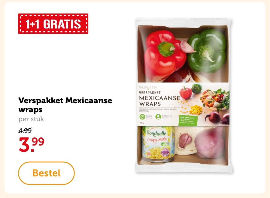 Verspakket Mexicaanse wraps | per stuk | 3.99 | Bestel