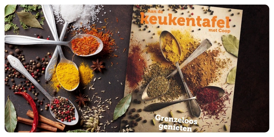 Wereldse gerechten in het Aan de Keukentafel magazine