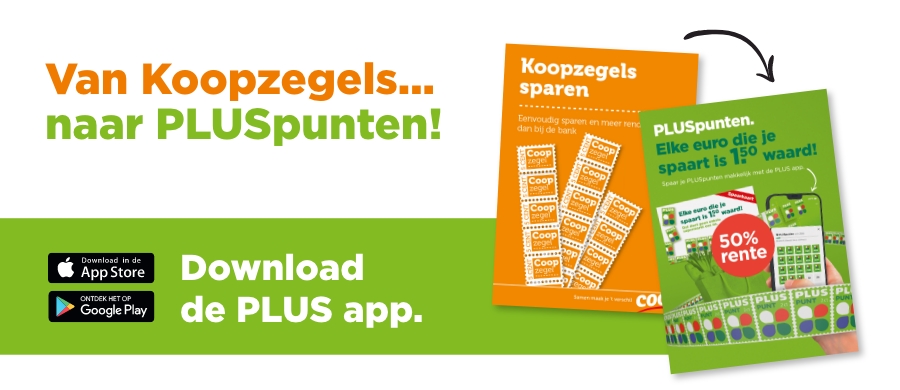 Van Koopzegels... naar PLUSpunten!