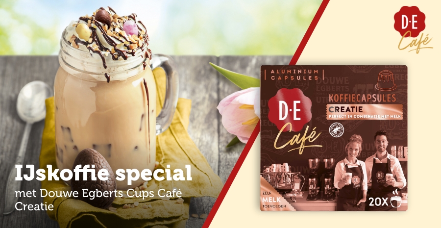 IJskoffie special met Douwe Egberts Café Creatie