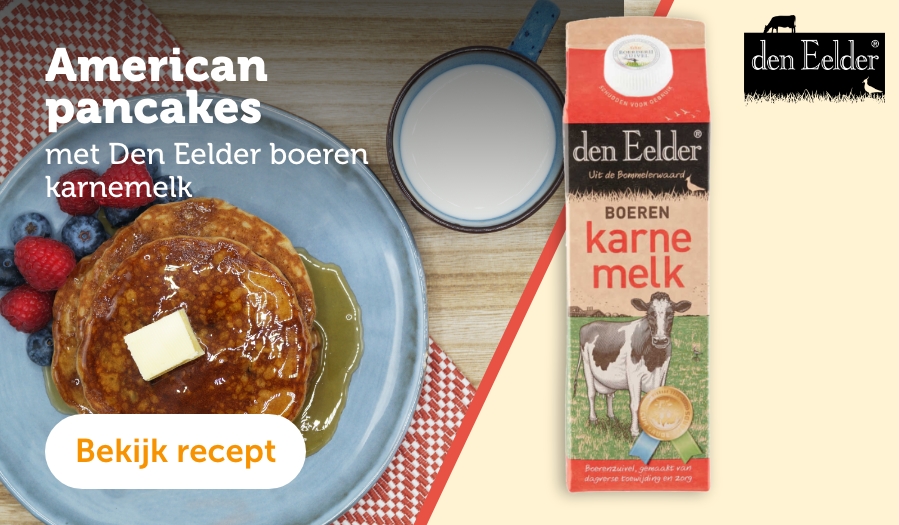 American pancakes met Den Eelder boeren karnemelk