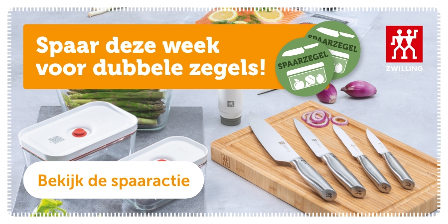 Spaar deze week voor dubbele zegels! Bekijk de spaaractie.