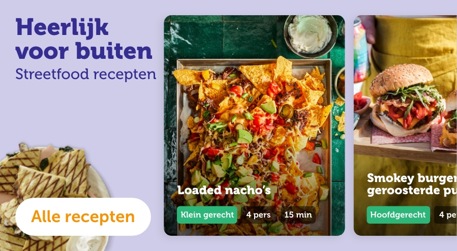 Heerlijk voor buiten: Streetfood recepten.