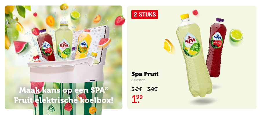 Maak kans op een SPA® Fruit elektrische koelbox!