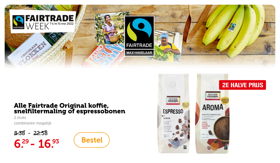 Wij vieren Fairtrade week!