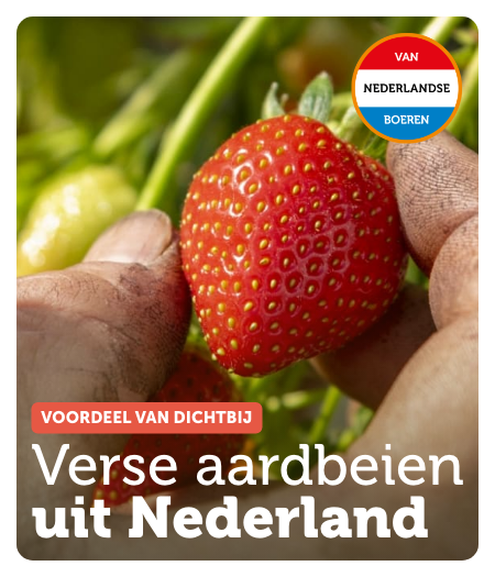 Verse aardbeien uit Nederland