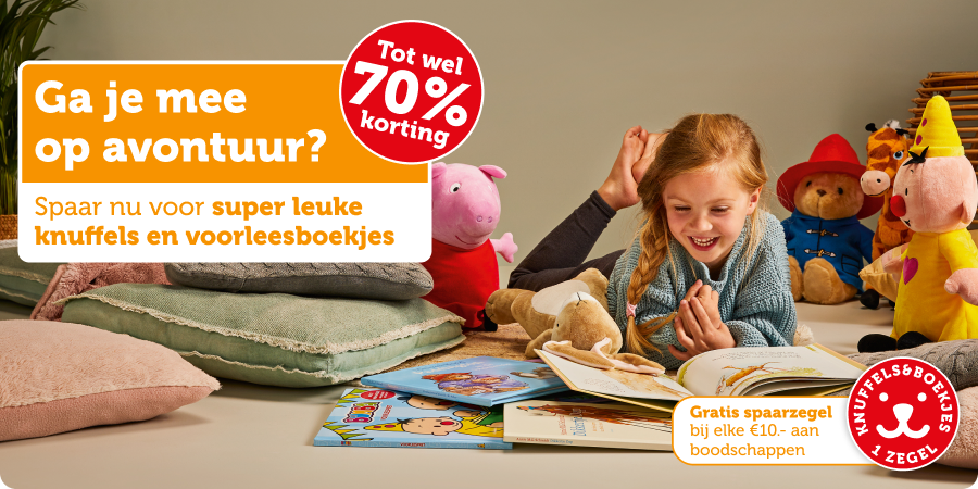 Spaar mee voor knuffels en voorleesboekjes!