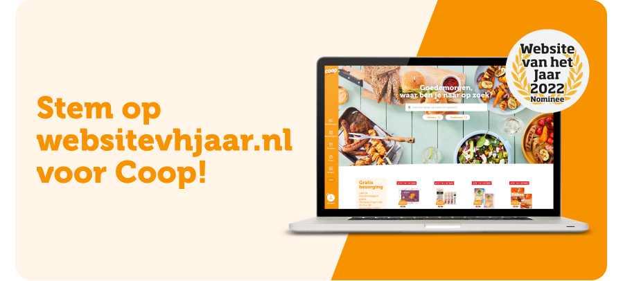 Website van het jaar: stem op Coop!