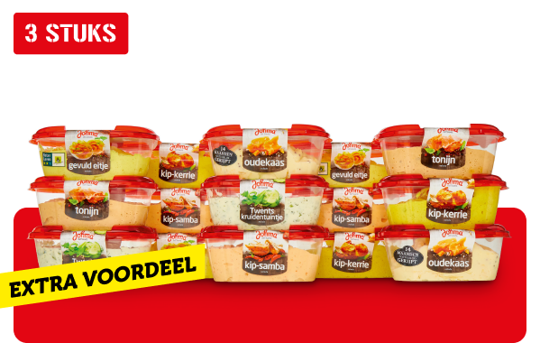 Alle Johma brood- en toastsalades