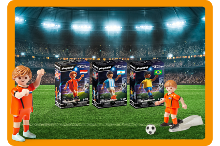 Spaar voor PLAYMOBIL voetballers!