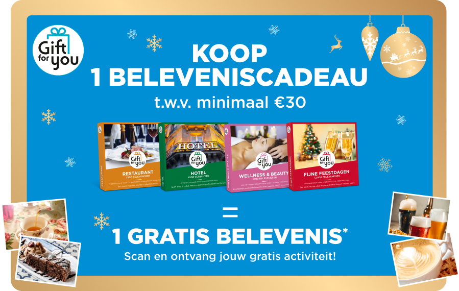 Gratis activiteit t.w.v. €10,-