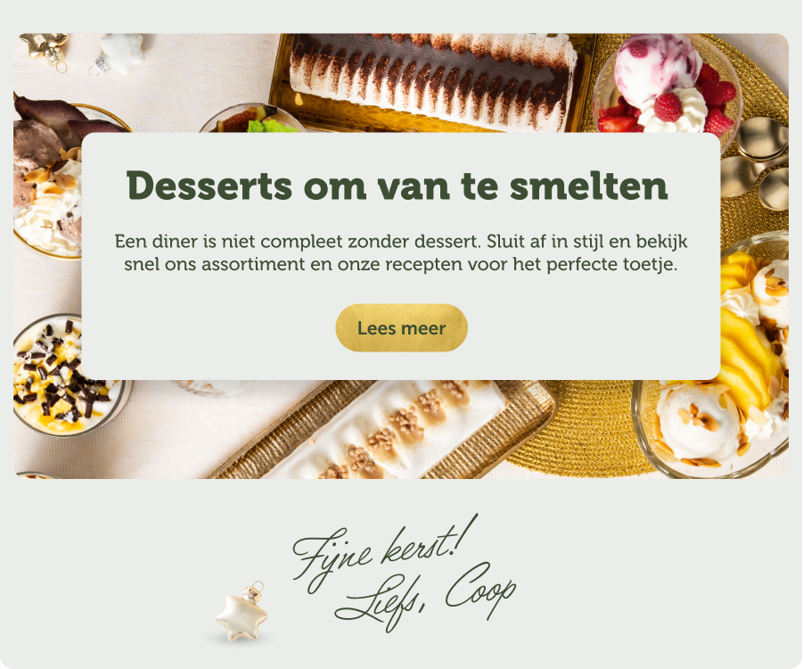 Desserts om van te smelten