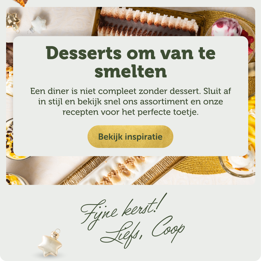 Desserts om van te smelten