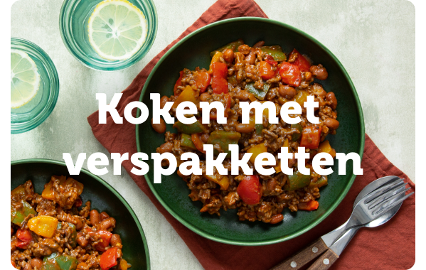 Koken met verspakketten