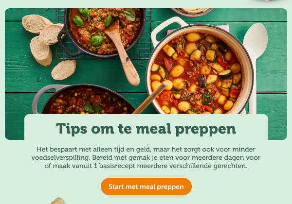Tips om te meal preppen
