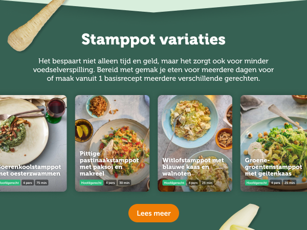 Stamppot variaties. Lees meer.