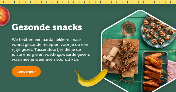 Gezonde snacks. Lees meer.