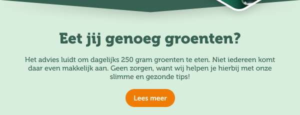 Eet jij genoeg groenten? Lees meer.