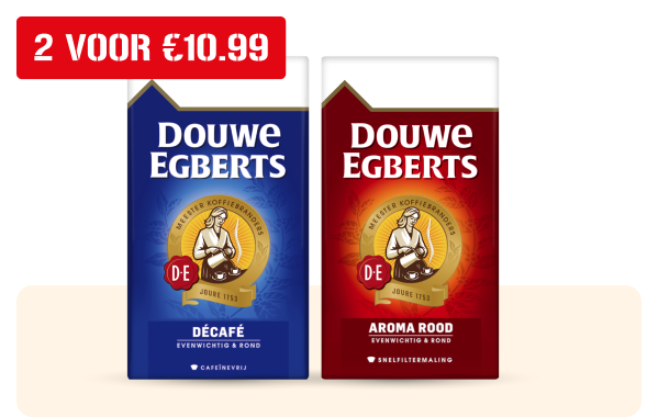 Douwe Egberts aroma rood of décafé