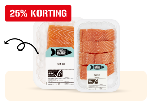 Verse zalmfilet op huid, zonder huid of vegetarische zalm