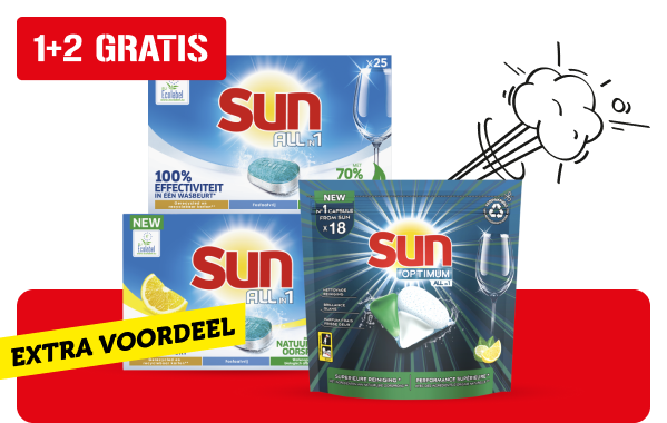 Alle Sun vaatwastabletten