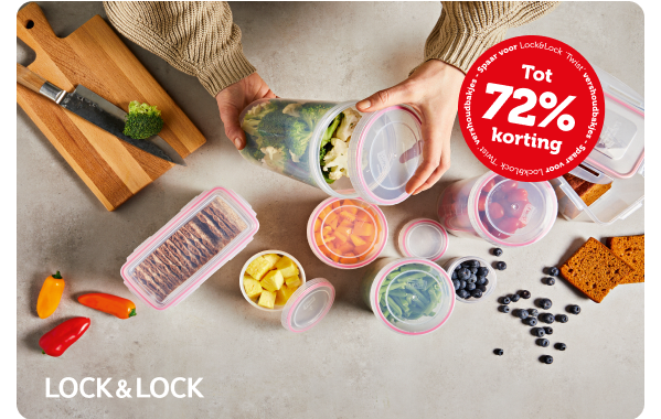 LOCK&LOCK vershoudbakjes spaaractie