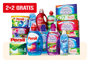 Reus wasmiddel, Persil, Silan, Fleuril of K2R 