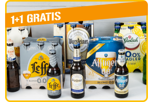 Alle alcoholvrije bieren of Radlers