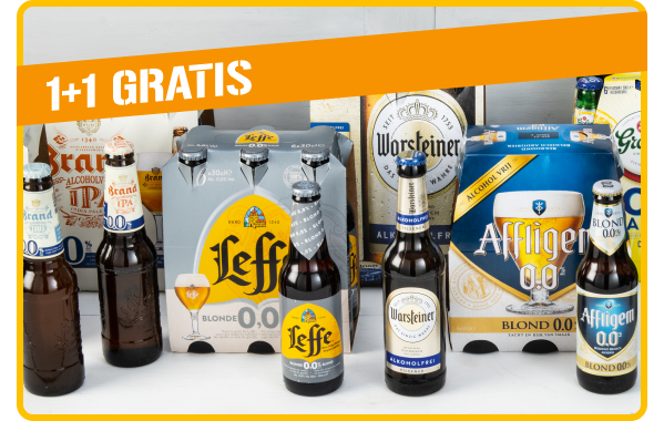 Alle alcoholvrije bieren of Radlers