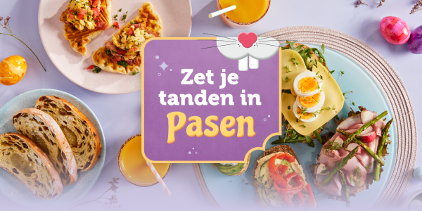Zet je tanden in Pasen!