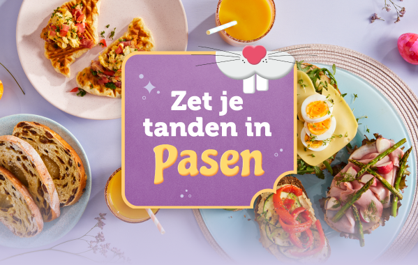 Zet je tanden in Pasen!