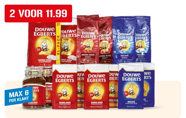 Douwe Egberts aroma rood of décafé