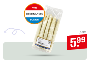 Hollandse witte asperges