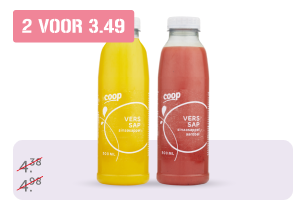 Coop verse sappen of smoothies