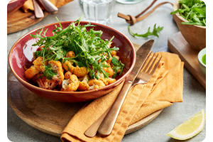 Salade van geroosterde bloemkool