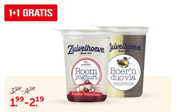 Zuivelhoeve Boer'n vla of roomyoghurt